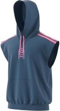 Adidas Men's World Wide Hoops Graphic Sleeveless Hoodie